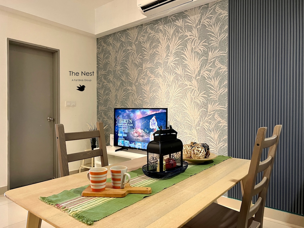 2- A913舒适单间公寓| Hyve Cyber |无线网络和网飞网球|