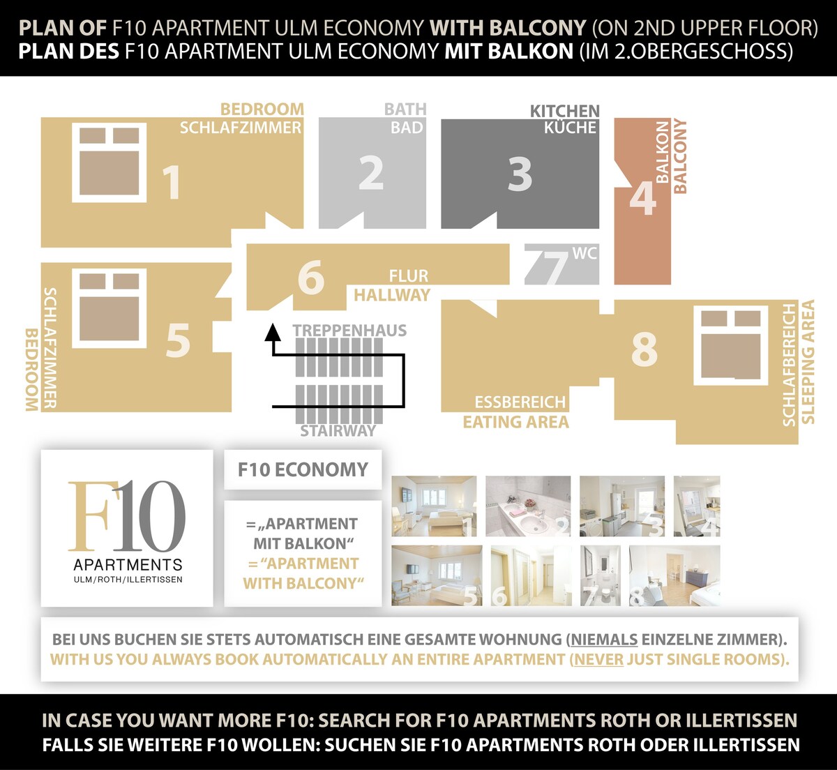 F10公寓Ulm EC0N0MY -93平方米– 3间客房/套件/BALCO
