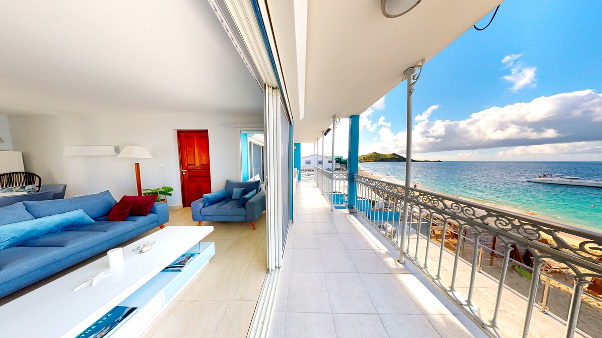 Splendide appartement sur la plage de Grand Case