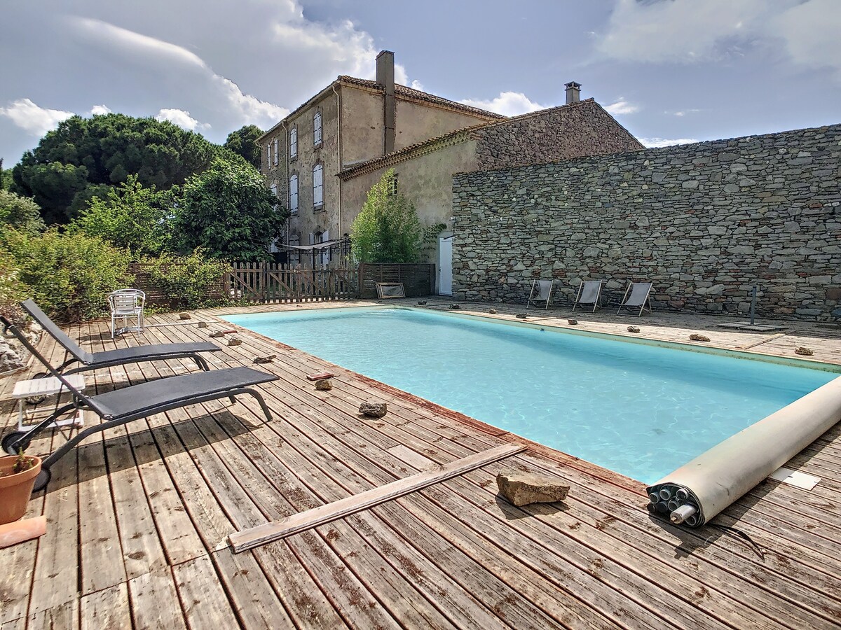 Maison Papounet - Vigneronne avec piscine 12 pers
