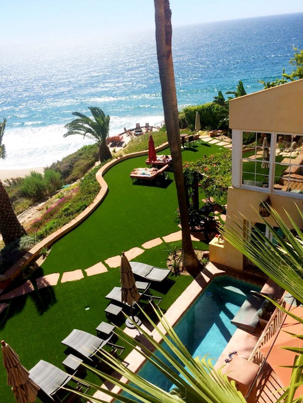 Oceanfront Malibu Estate with 2 Guesthouses, Tennis