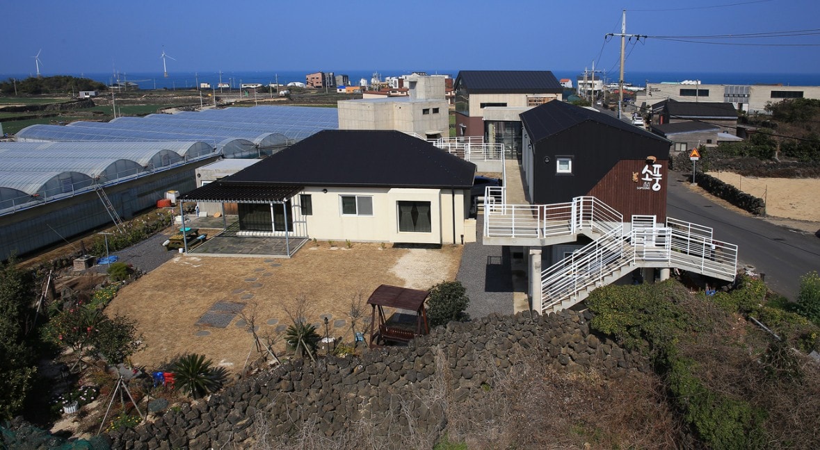 苏波通济州岛野餐旅行者