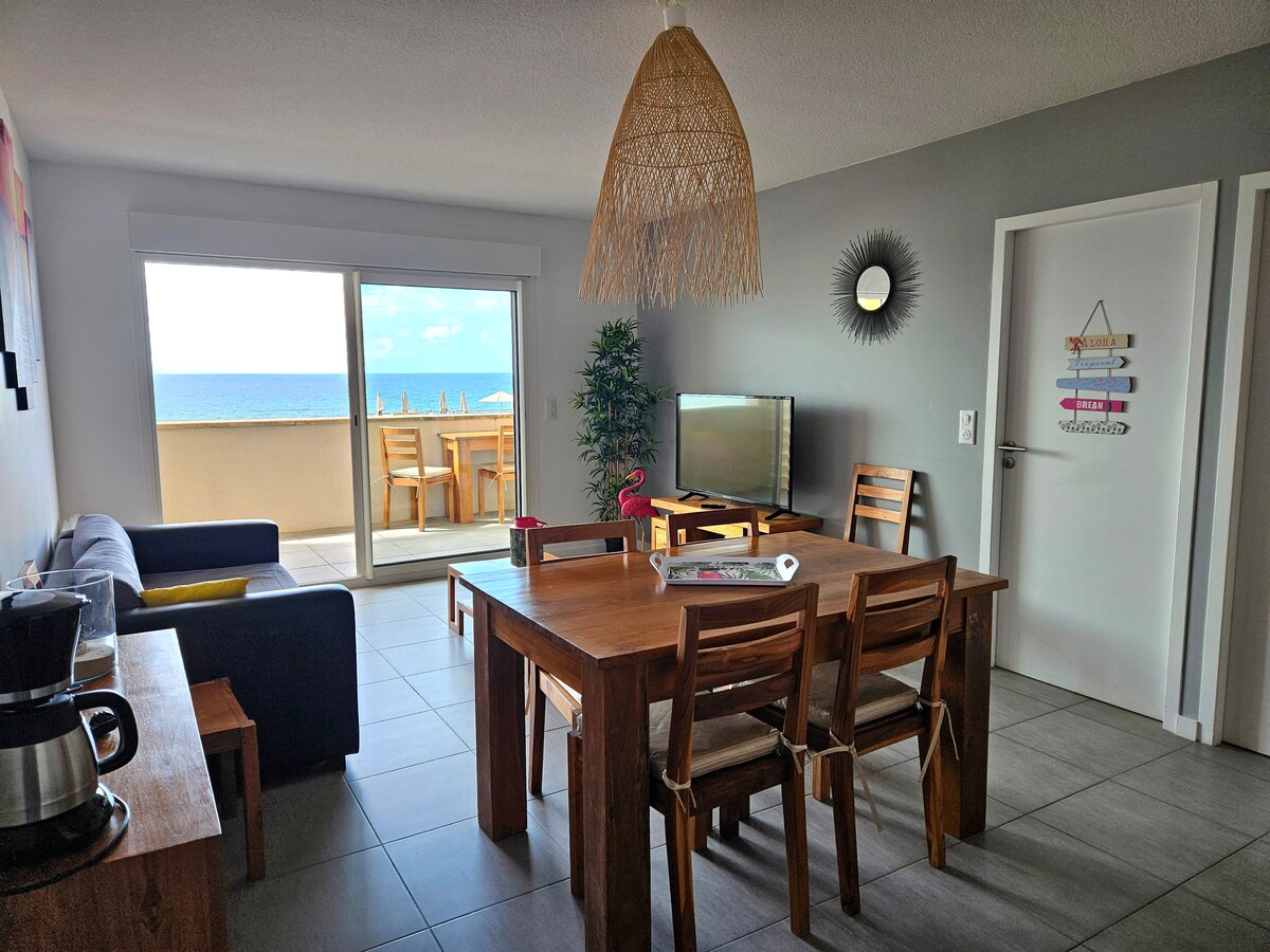 T3 50m2 + Terrace 15m2 SEA VIEW, 6 people, Free WIFI, Parking included, N°1