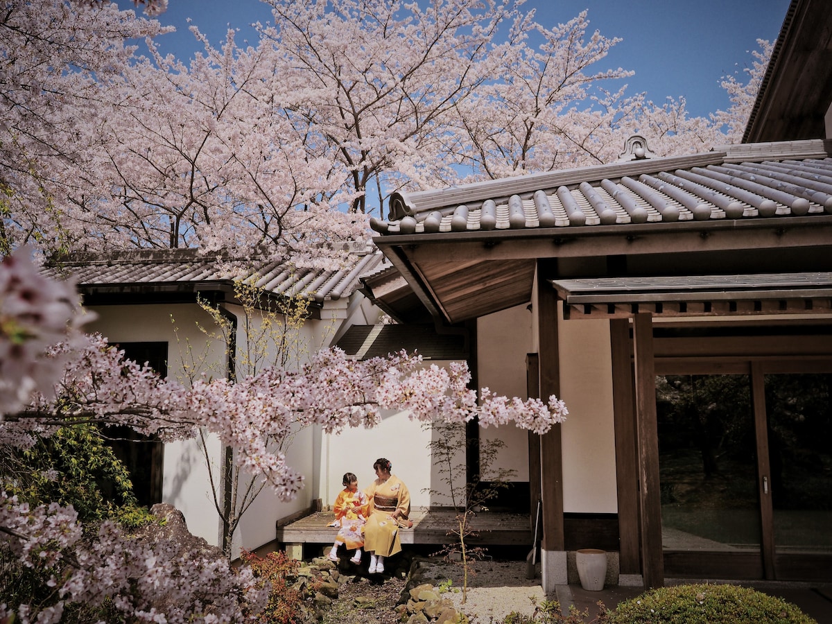 5000㎡私家日式庭院/关西机场30分钟/车站免费接送/包含早餐/oukavillaizumi