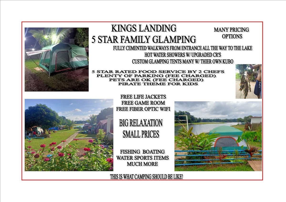 Kings Landing Waterfront Resort的5星级豪华露营