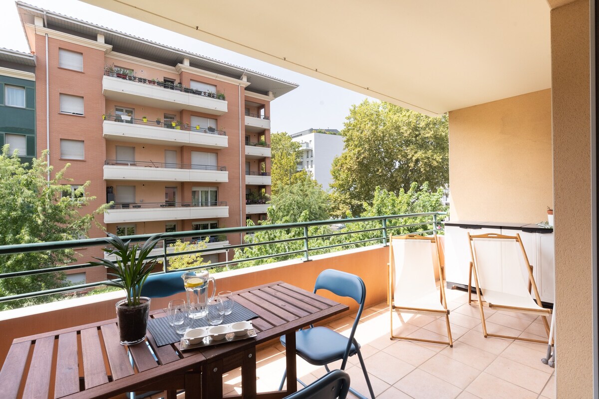 Le Lombez, appartement cosy avec place de parking