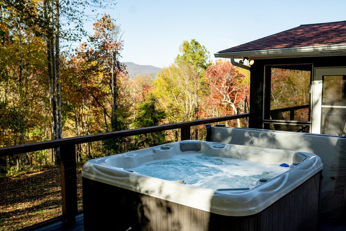 自然度假、私人景观、瀑布、热水浴缸