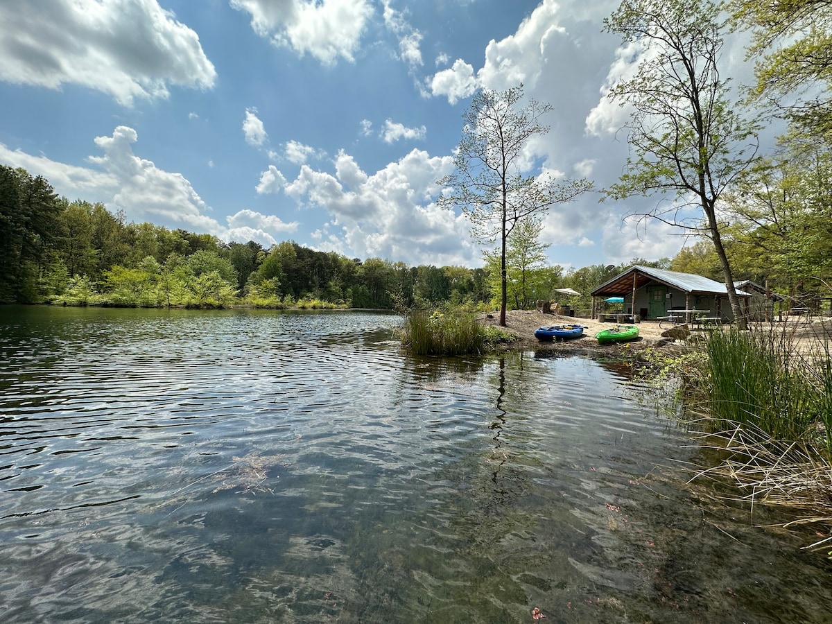 海滩Comber湖畔帆布小屋帐篷