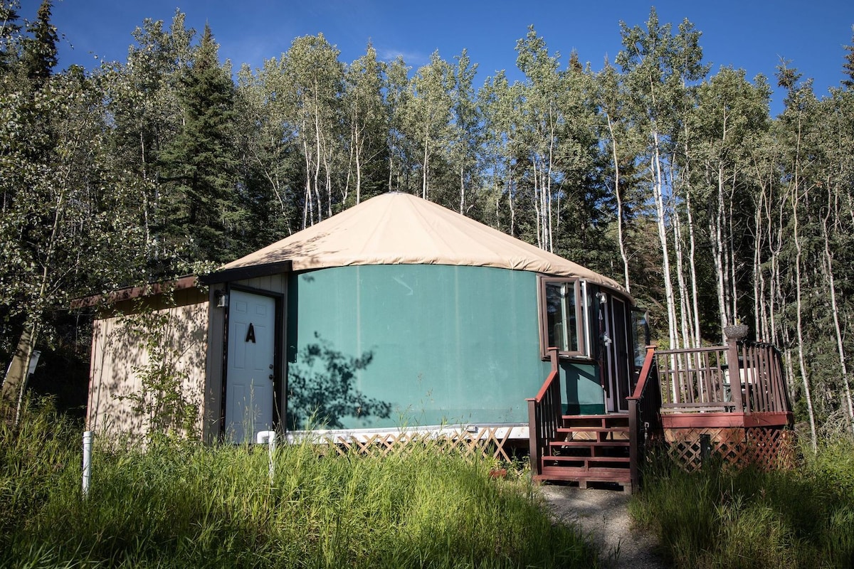 The Aurora Yurt ~山区度假屋，可欣赏美景