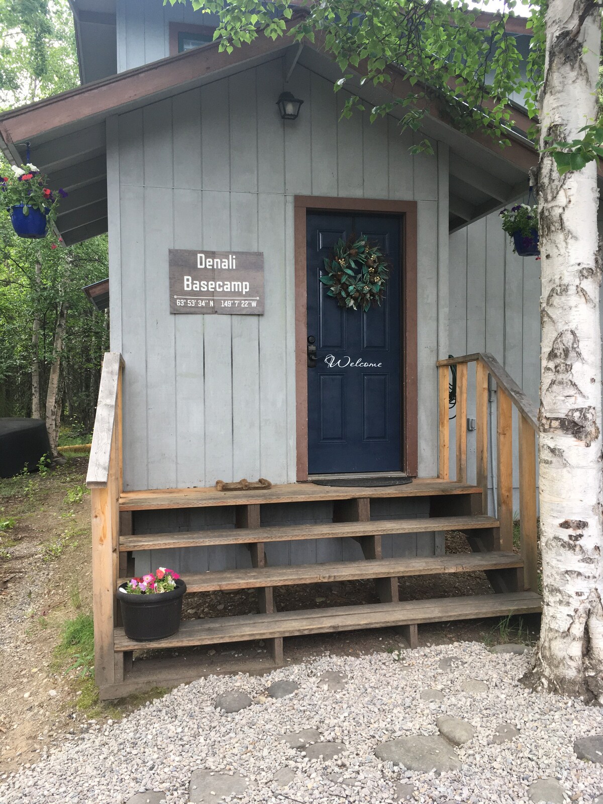 安静的小木屋（ Denali ）、厨房、阿拉斯加户外屋