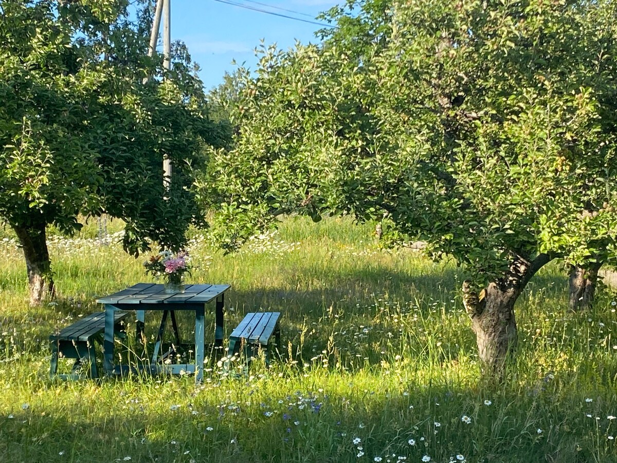 诺拉阿尔诺Smedsgården的舒适面包小屋