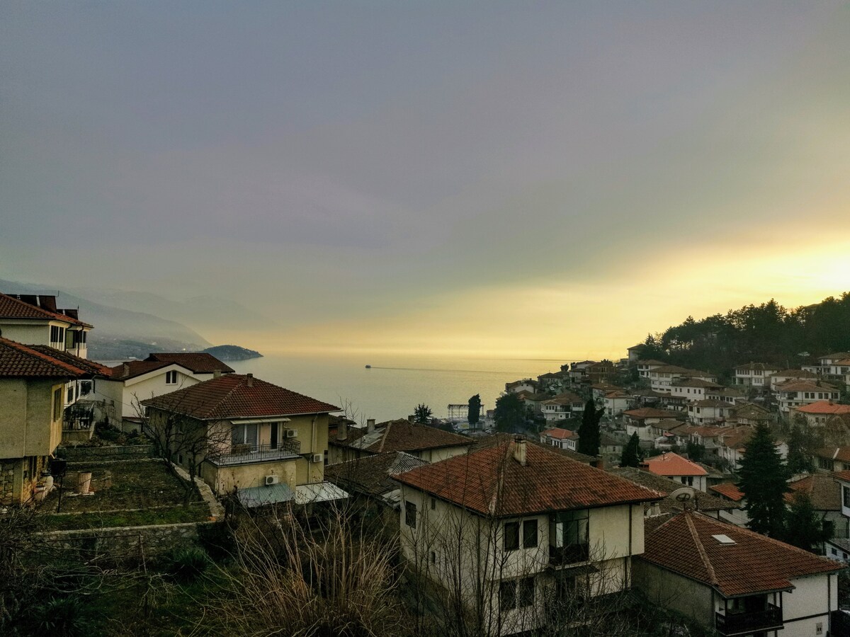 Vila Lilia Ohrid湖景观公寓