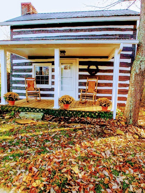 Near New River Trail Park, a real Log Cabin