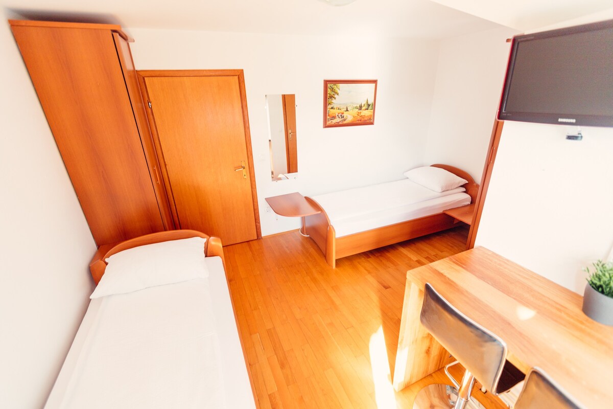 Vinica边境附近带独立卫生间的双床房