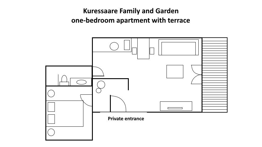 Kuressaare家庭和花园公寓2 +3