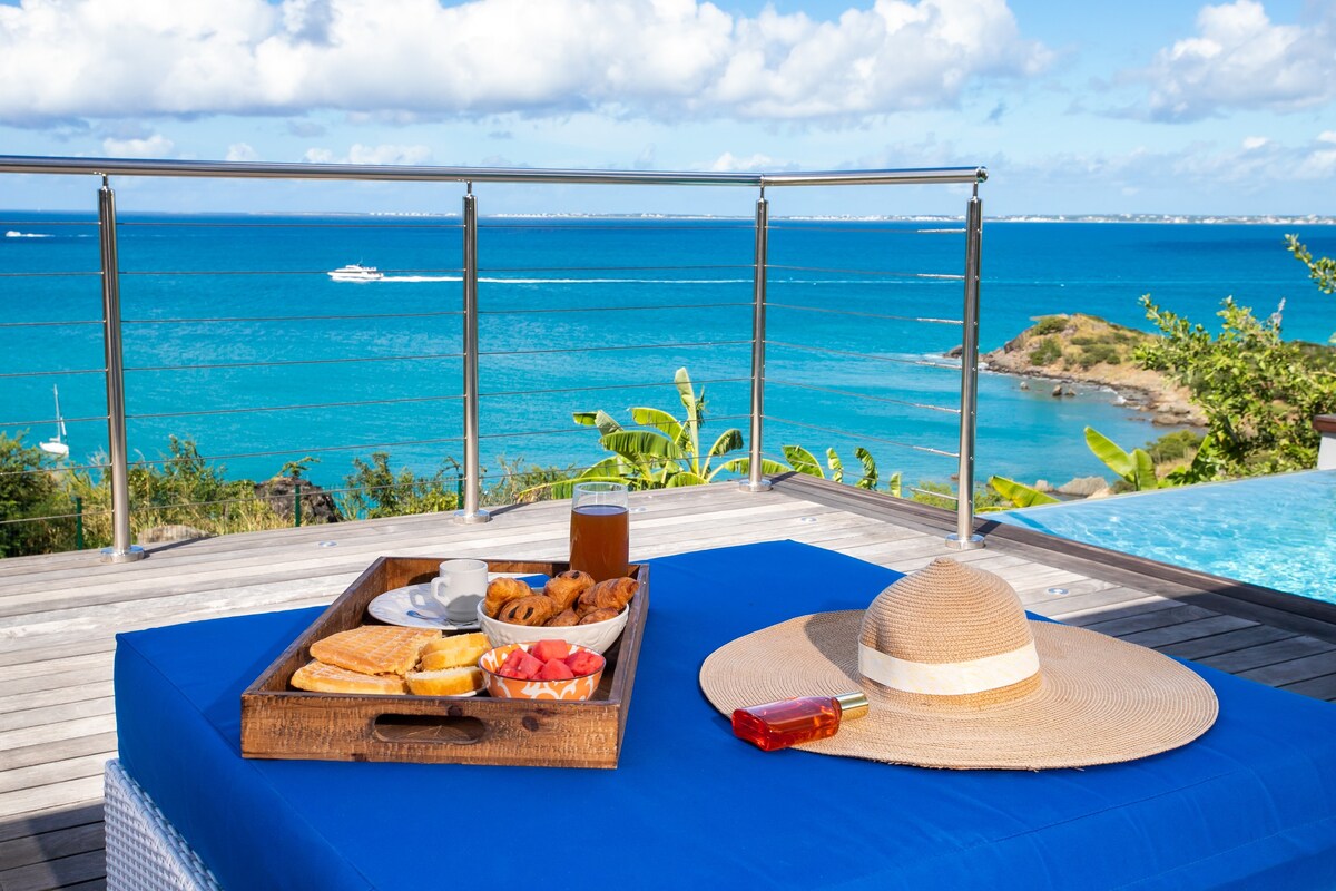 SPLENDIDE VUE MER, 4 CHAMBRES, LA PLAGE A PIED !