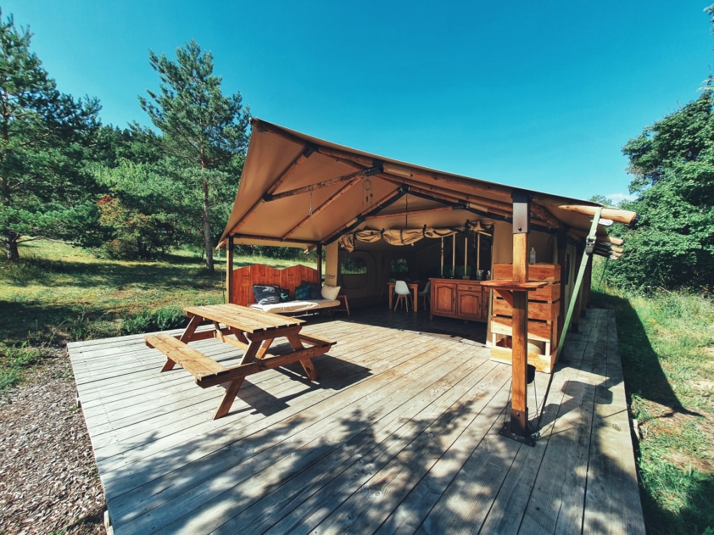 Tente lodge "Grenade" en Pyrénées Cathares