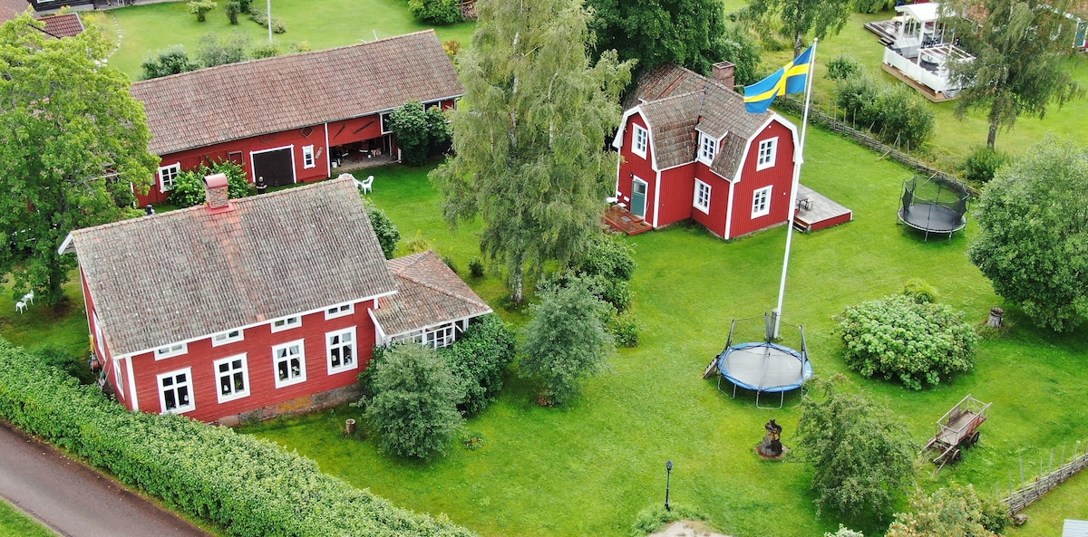 19世纪Dalarna farmstead in Tällberg/Laknäs