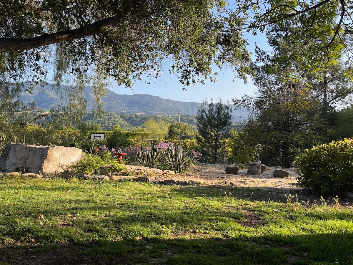 Ojai Valley East End时尚牧场景观， 2间卧室