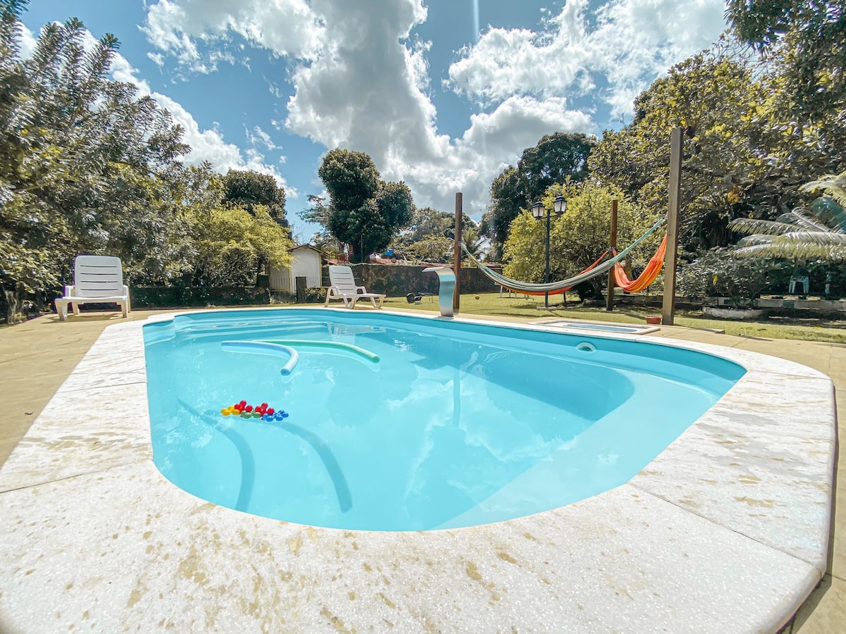 Bela casa de campo com piscina a 40 min do Recife