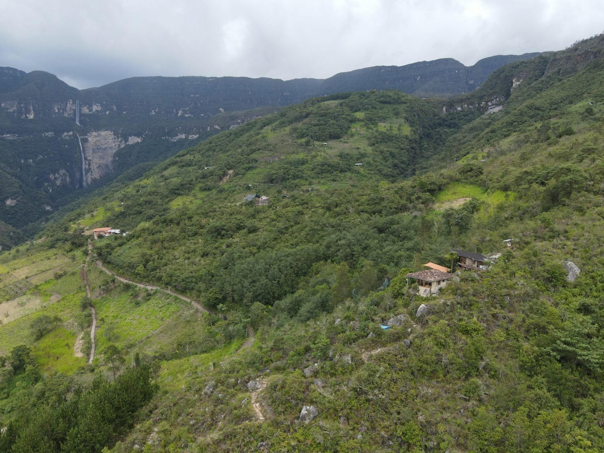 Casa Gocta ：僻静小屋，瀑布独特景观