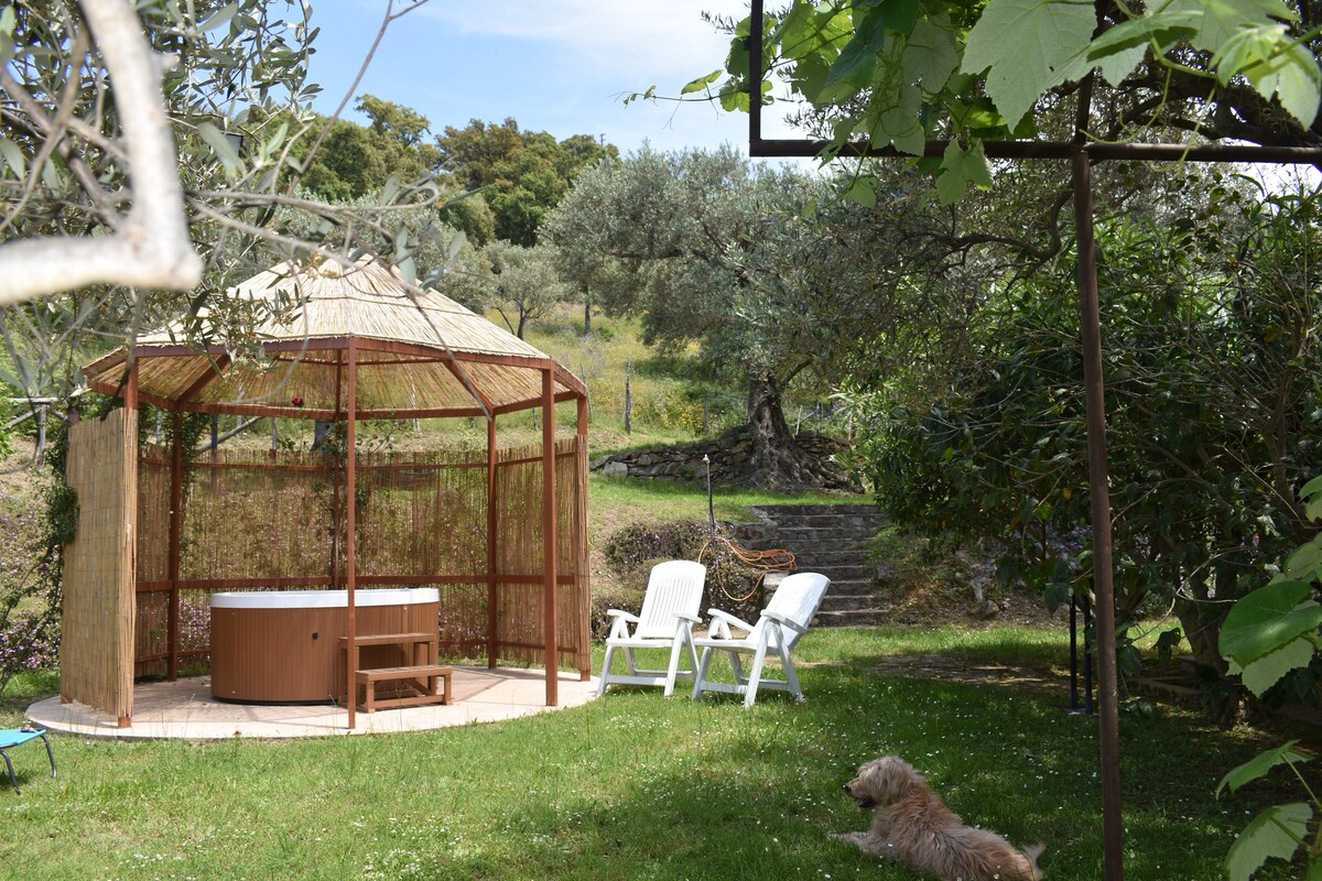 OLIVE TREE CHALET: • garden • WiFi • A/C • bbq