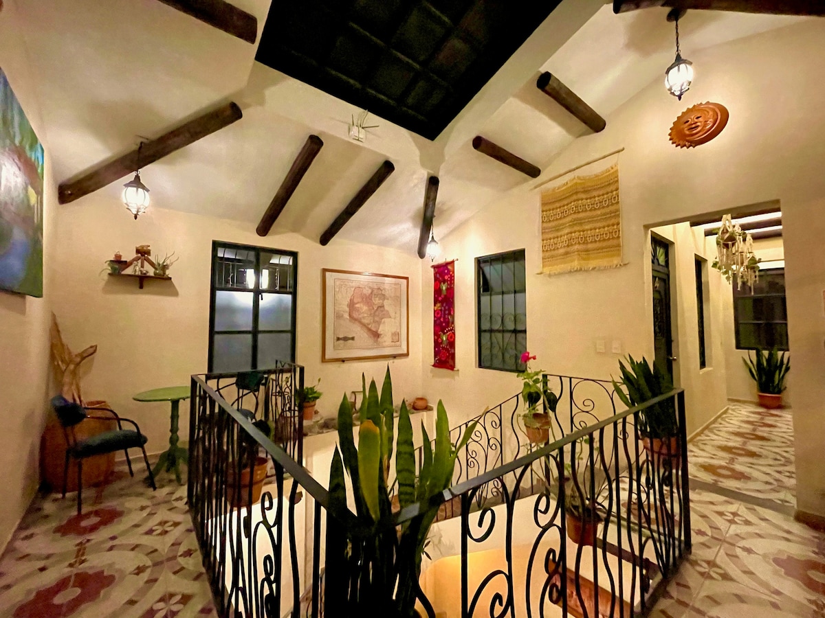 Casa San Cristóbal。带独立浴室和暖气的房间