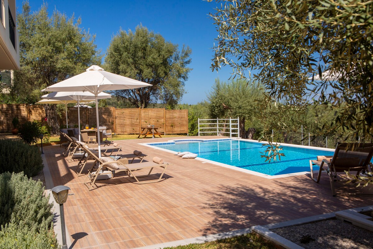 Ιnspiring villa w/private pool, panoramic views