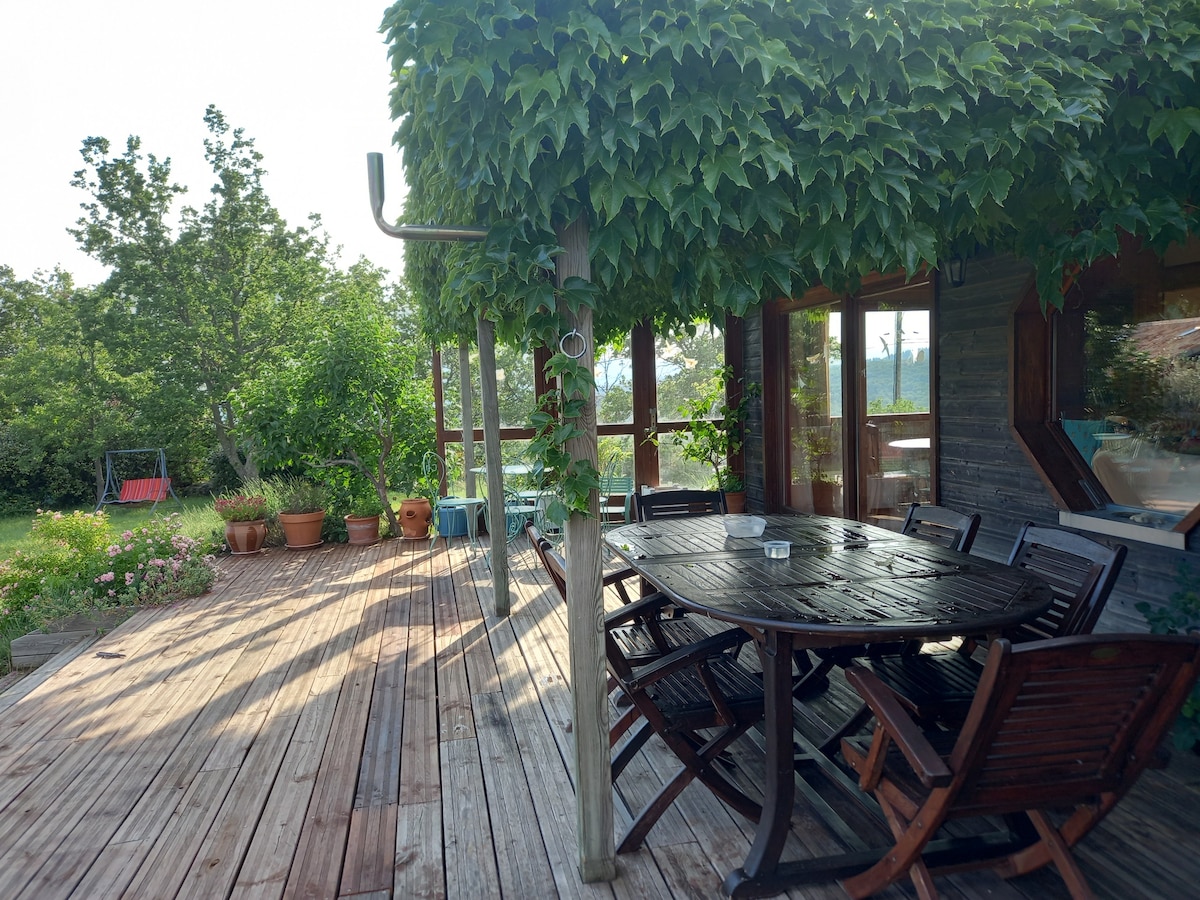 maison ossature bois Sud Ardèche secteur calme