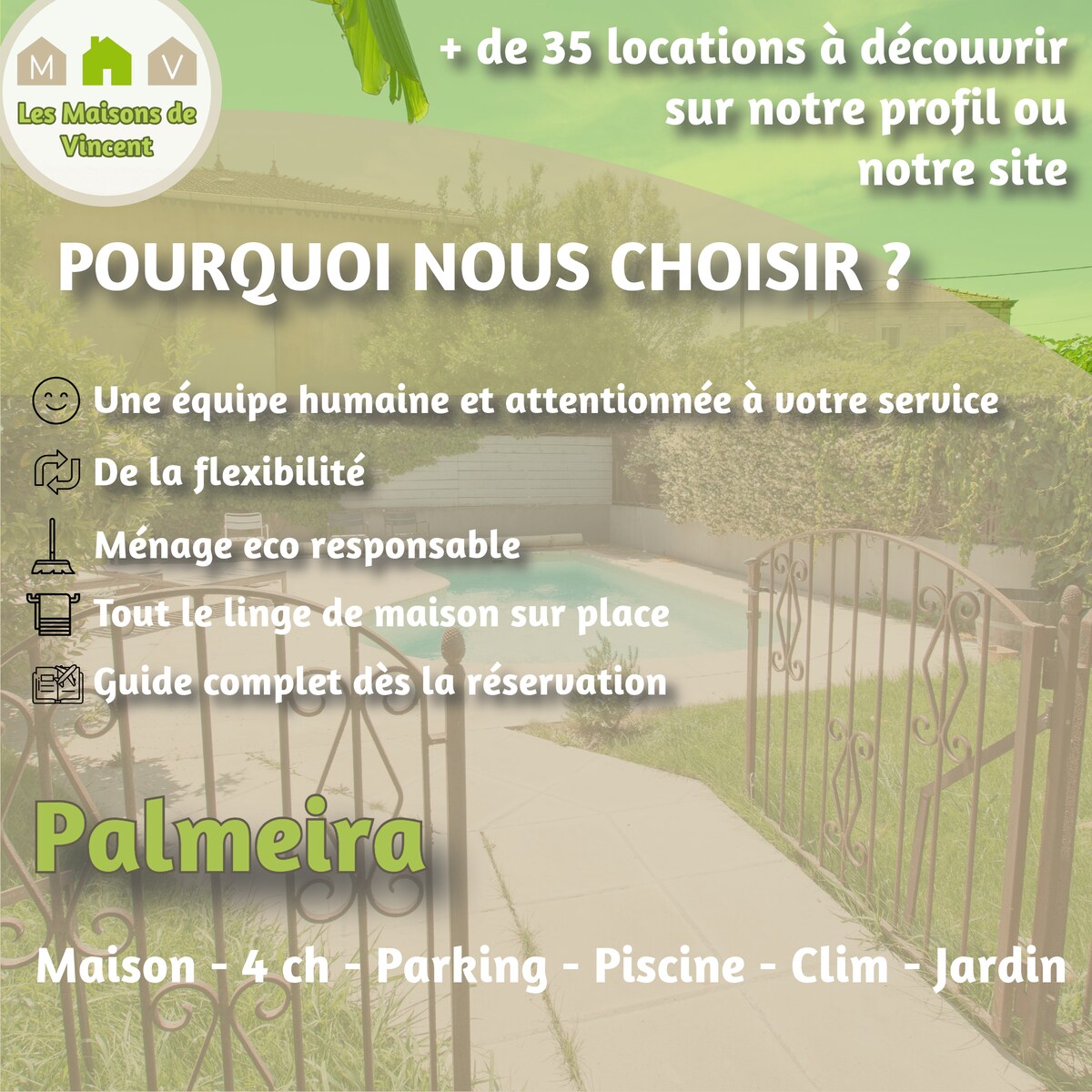 Palmeira -大房子，设有游泳池和停车场