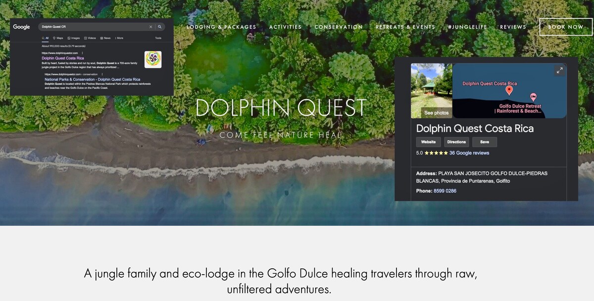 海豚探索丛林小屋（ Dolphin Quest Jungle Lodge ）的Casa Jungla旅