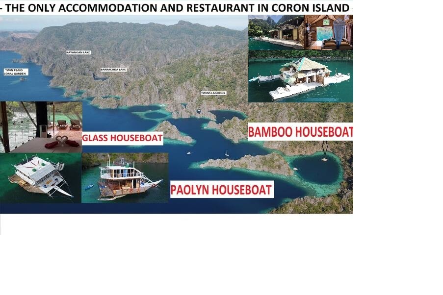 科隆岛（ CoronIsland ）仅限BBambooHouseboat公寓