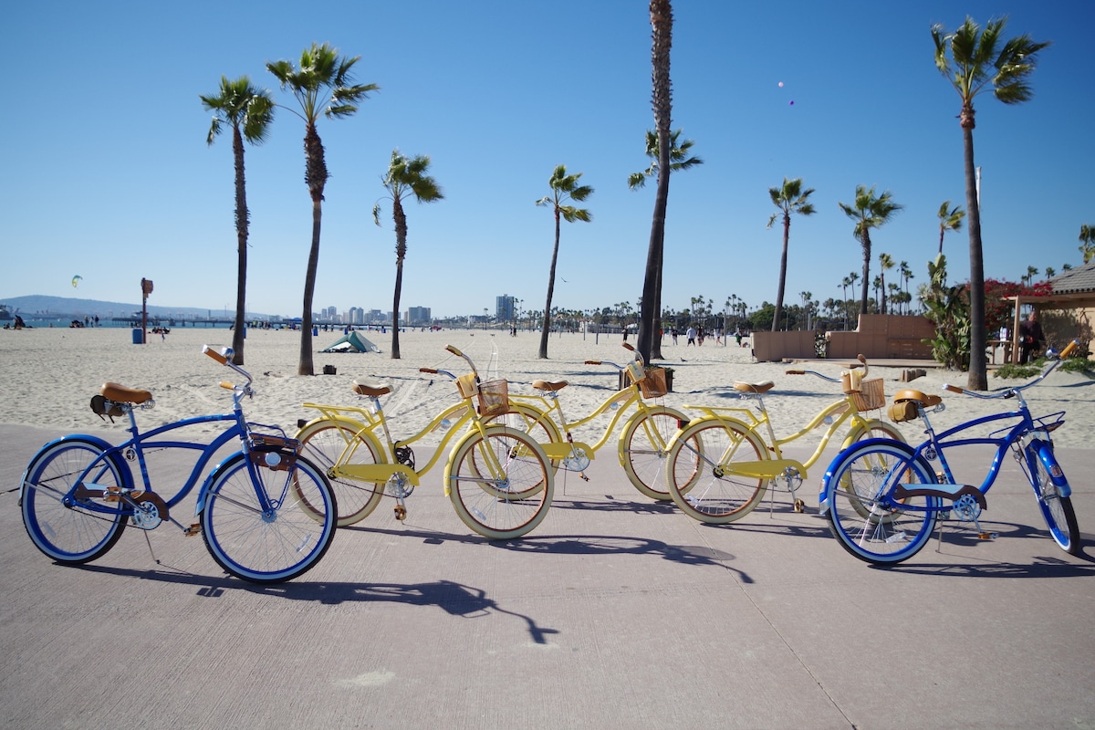 Casa Palmas ：海滩附近有自行车和桨板