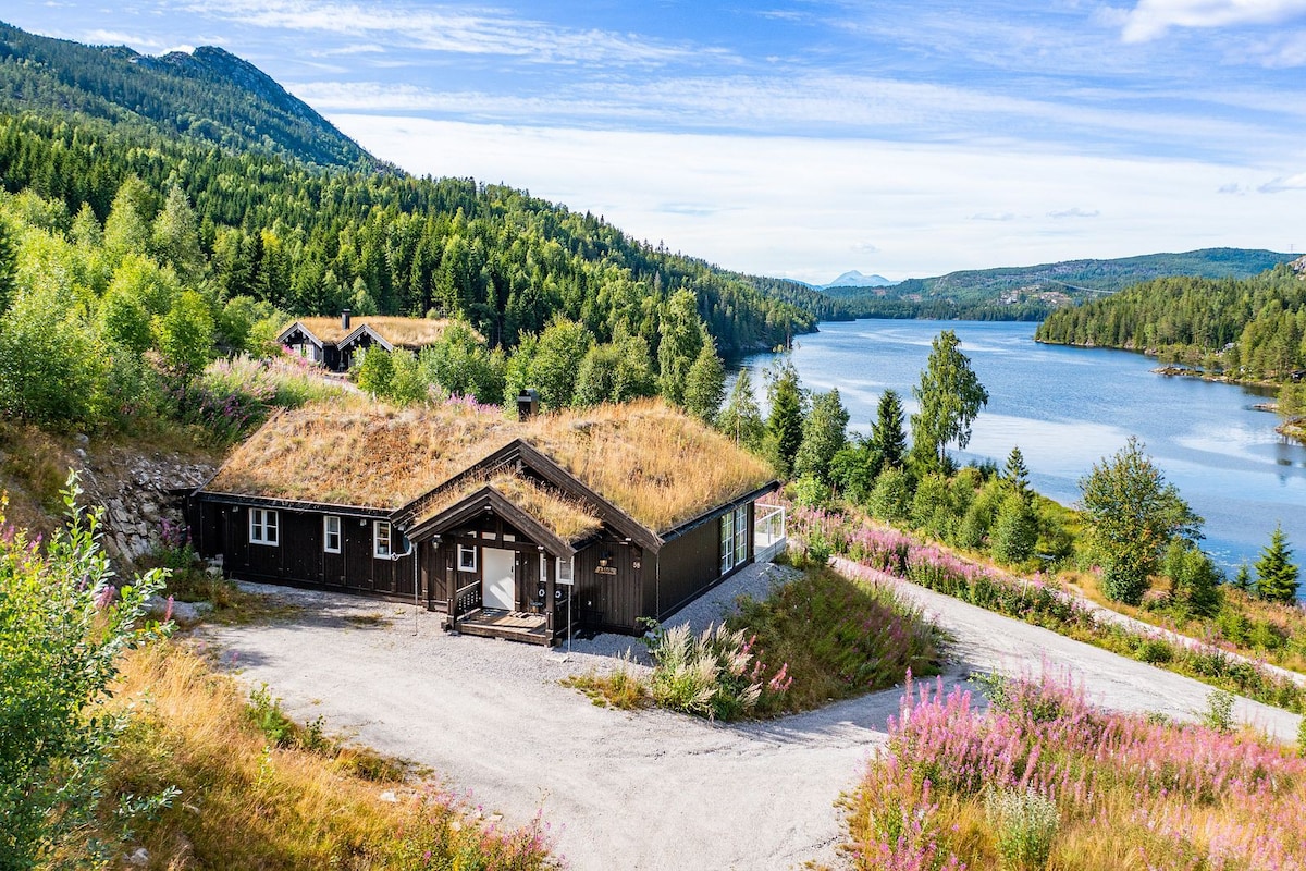 Bø Sommarland附近的Libehi-小木屋，可欣赏全景
