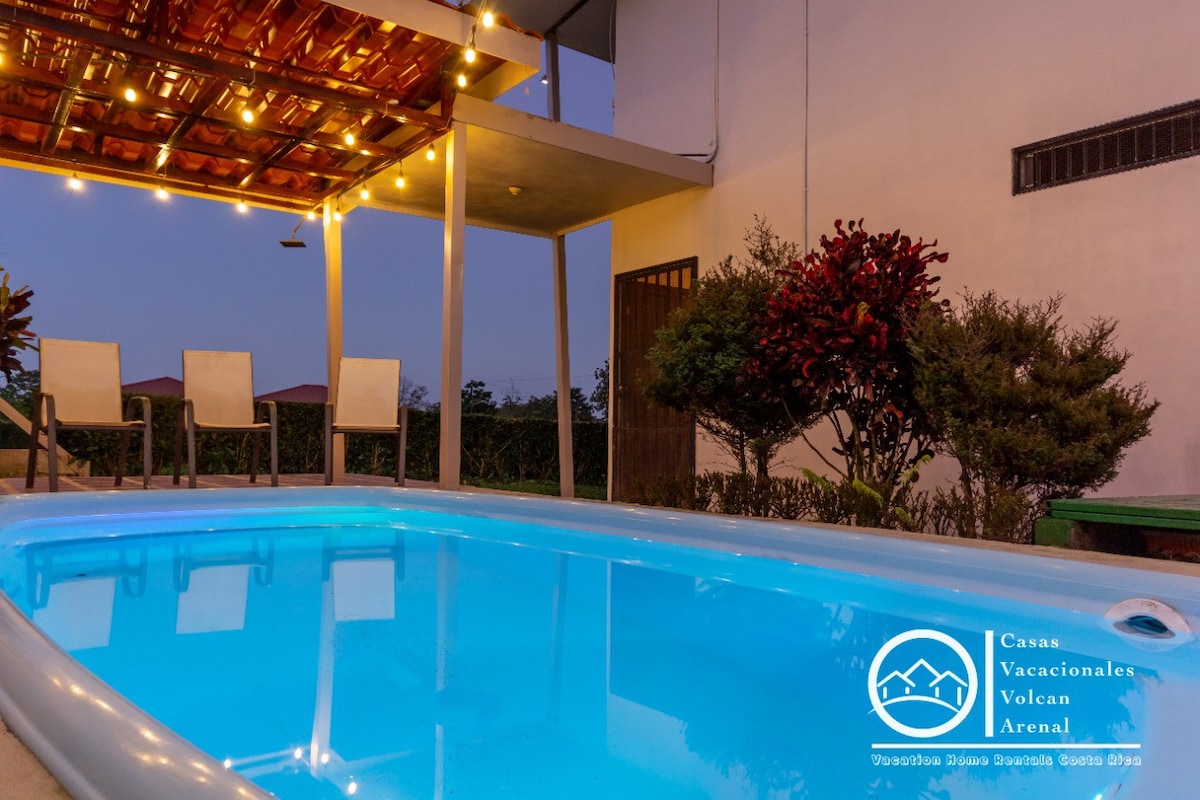 Majestic Arenal House -私人泳池、无线网络、空调