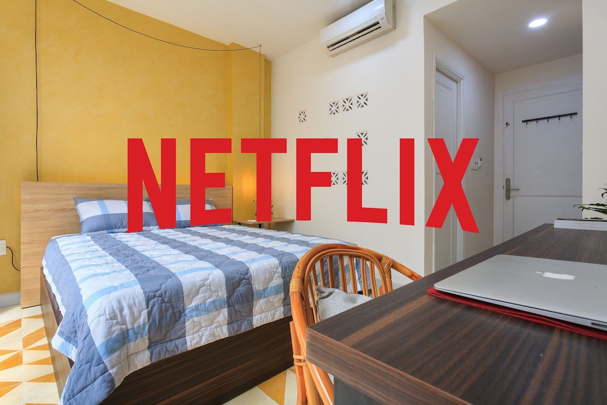 1A-Netflix-阳台*靠近滨城市场*