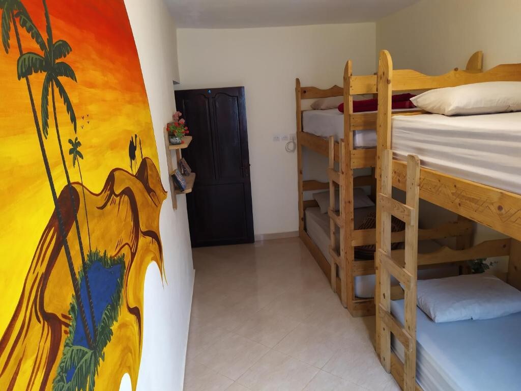 Bed in a 4-bed dormitory room, taghazout