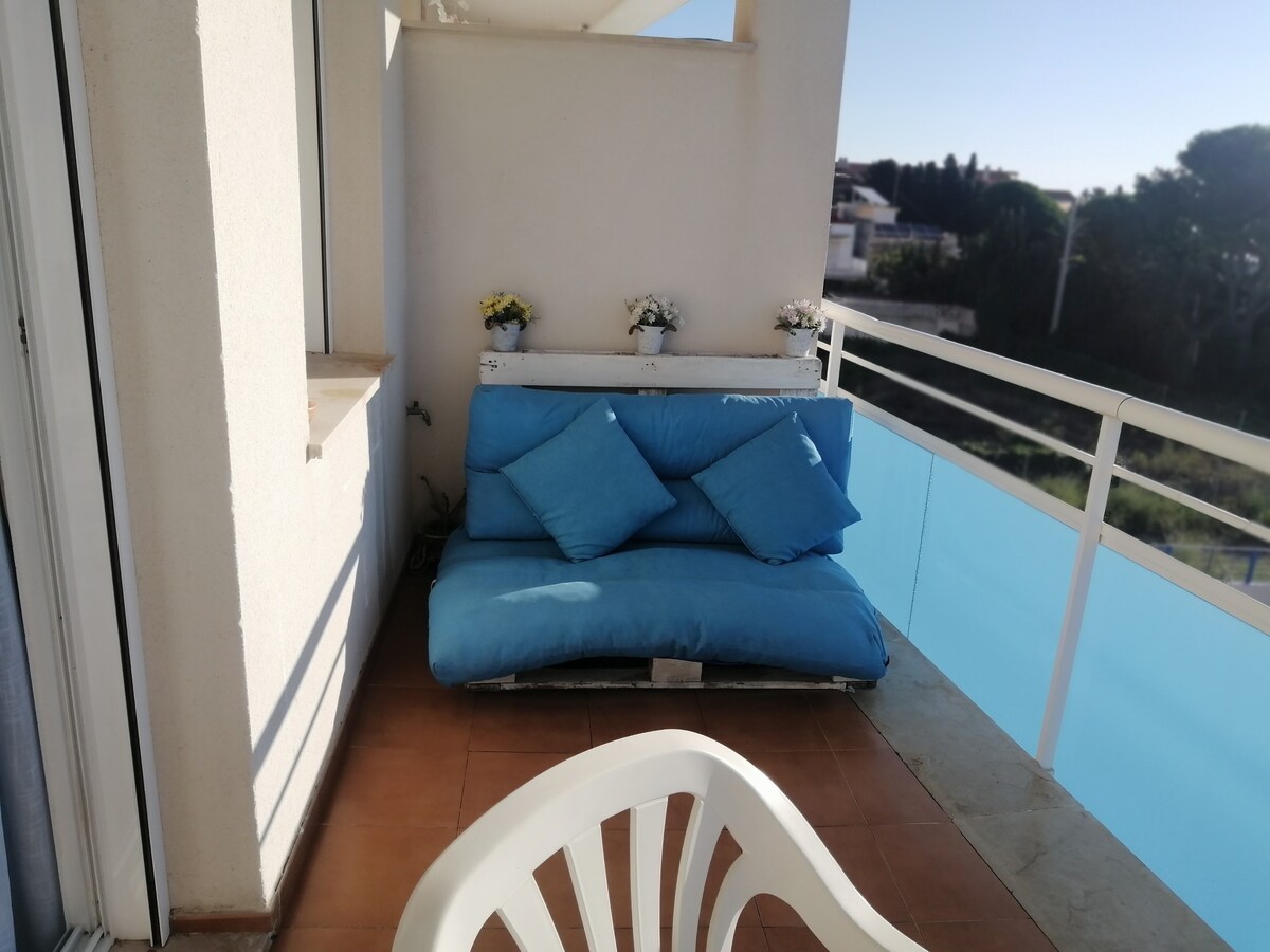 位于Alcanar Playa海滨的顶层公寓。