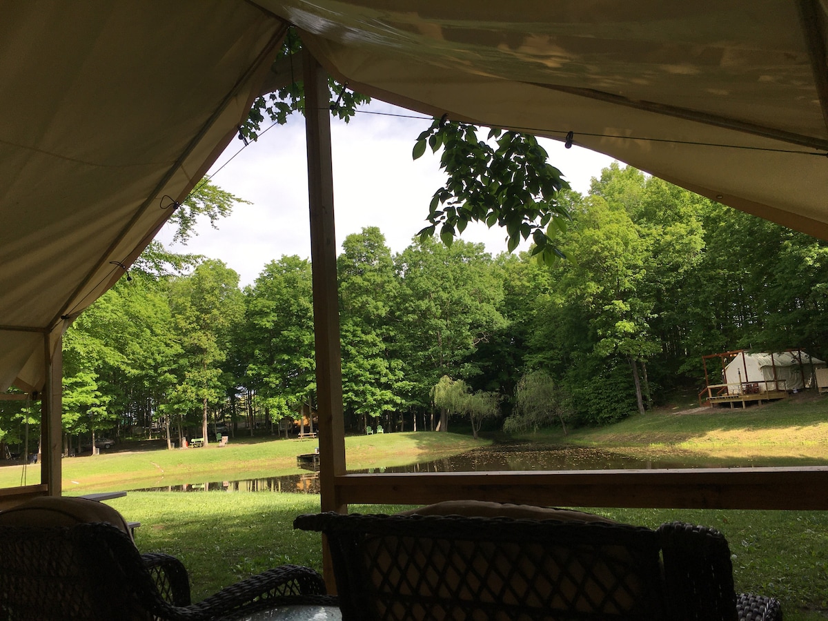 Cana帐篷和早餐（ 2人以上的FLX豪华露营地）
