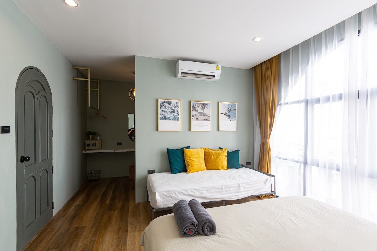 Stylish&Cozy 3BR, 2 min from Patong beach.