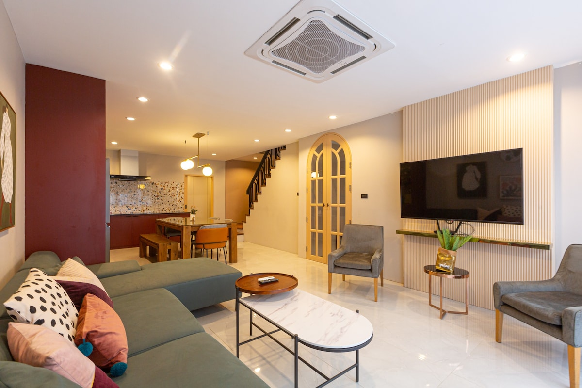 Stylish&Cozy 3BR, 2 min from Patong beach.