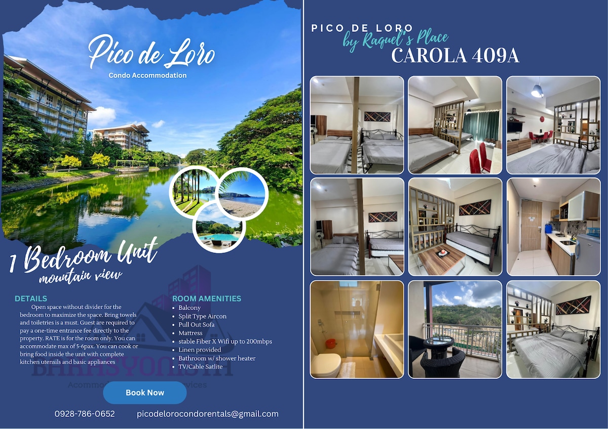 Carola A 409 at Pico de Loro w/Wi-fi upto200mbps