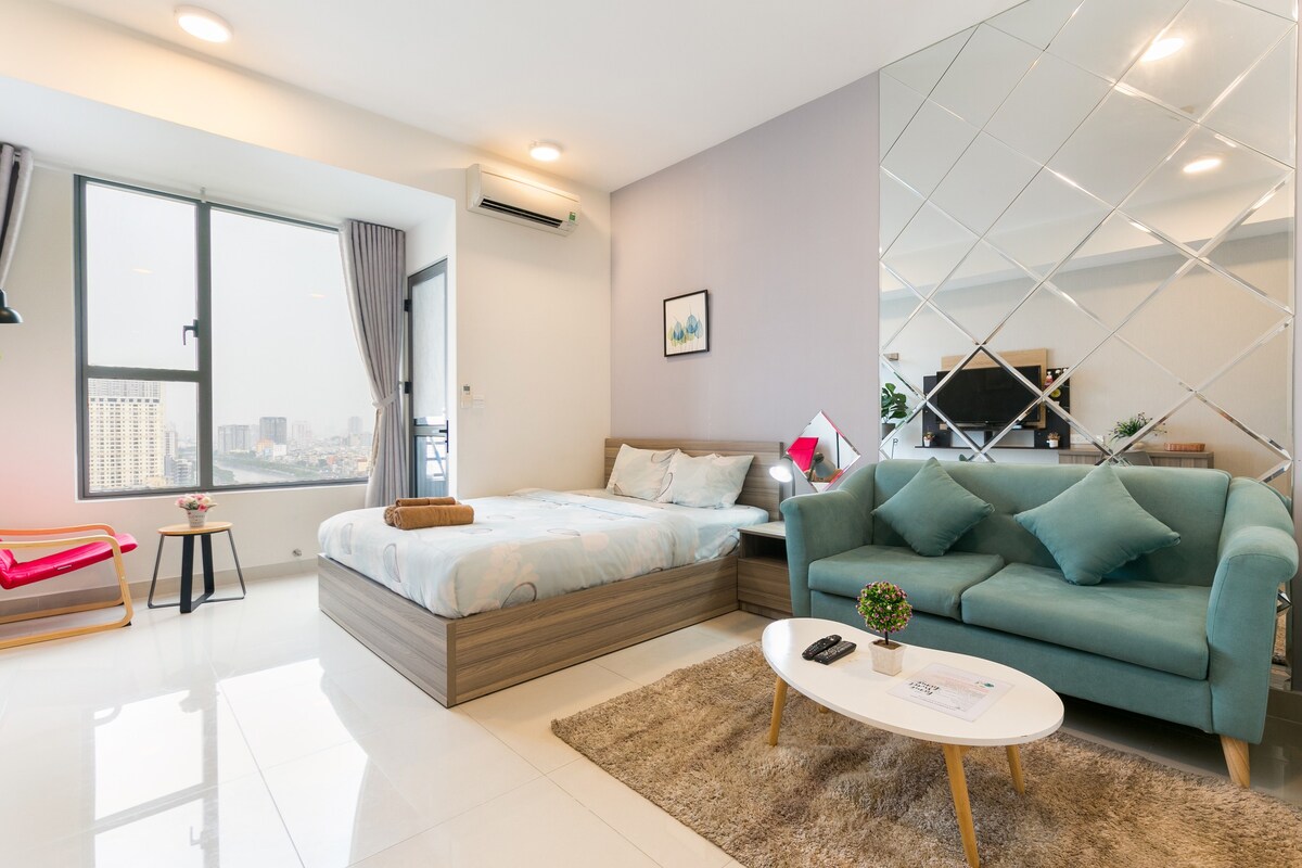 下一个热情和繁华的Bui Vien的Advantage单间公寓