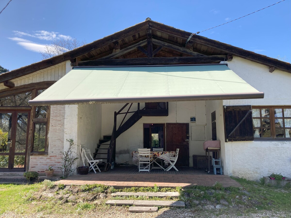 Ferme Landaise avec tennis et piscine privés