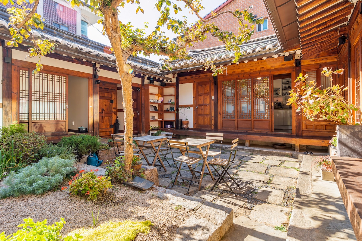 [Hanok Dokchae]在美丽的花园体验中享受环保生活