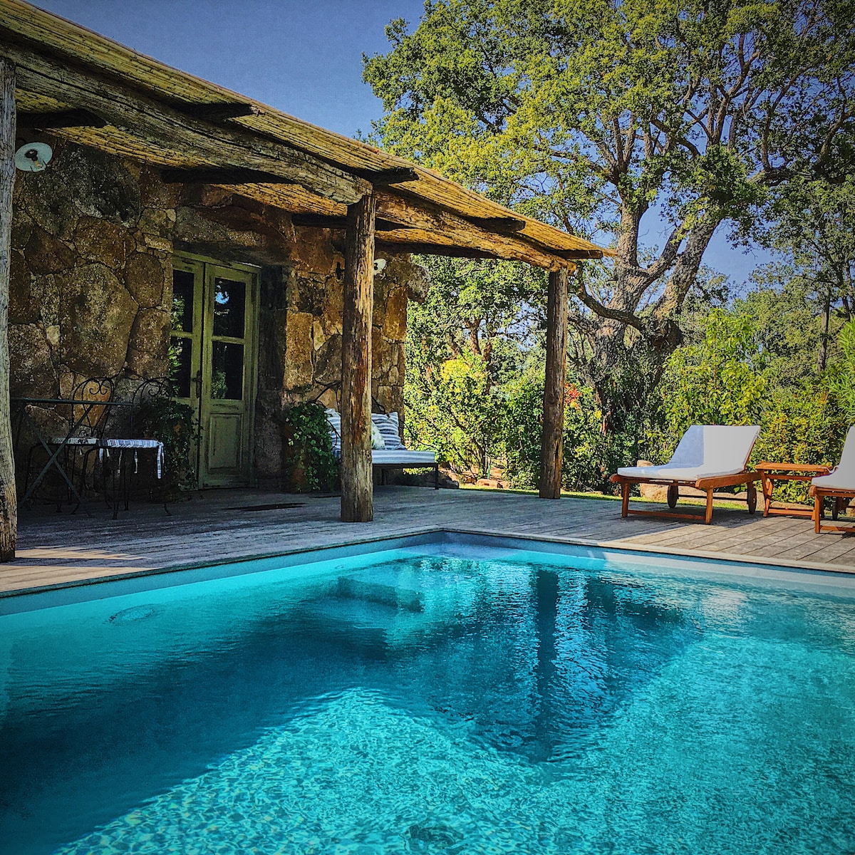 Bergerie Catalina, plage Santa Giulia, piscine