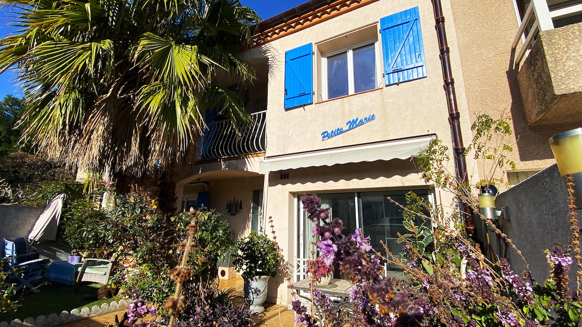 Studio climatisé avec jardin