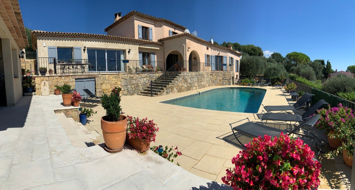 Spacious Peaceful Wonderful Views Near to Valbonne