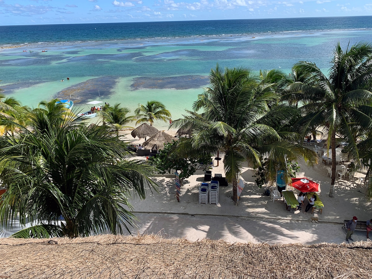 Oceanfront Penthouse Condo BEST Location Mahahual