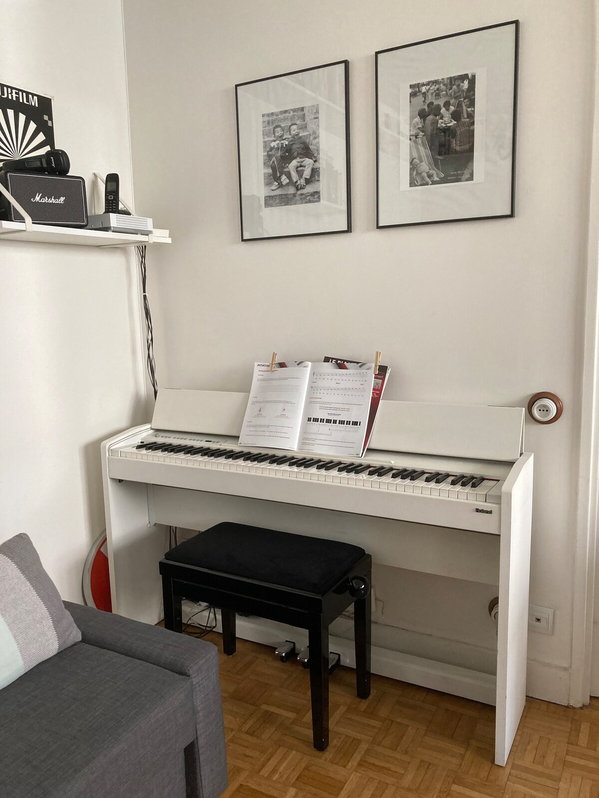 舒适的公寓，配备Buttes Chaumont钢琴